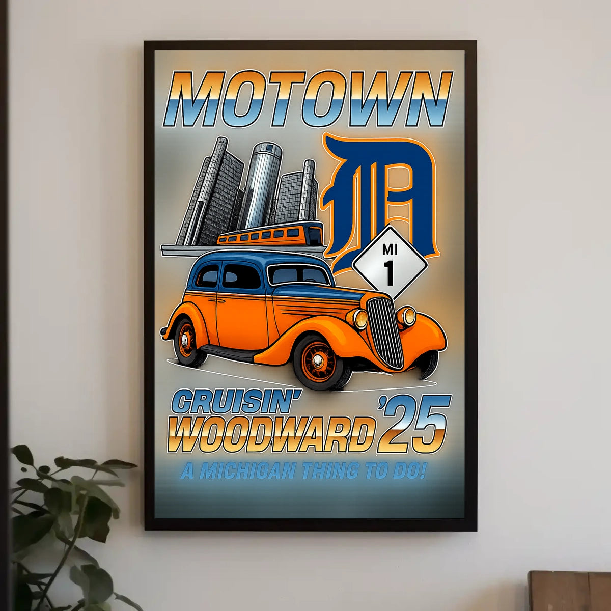 Motown Cruisin Woodward 25 Poster