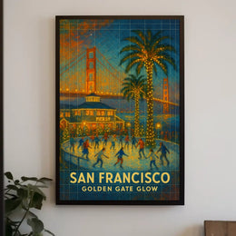San Francisco Golden Gate Glow Poster