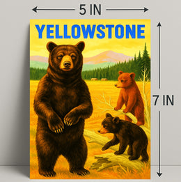 Yellowstone Bears Poster PosterGoat