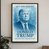 Trump Visionary Horizon Watercolor Patriot Poster