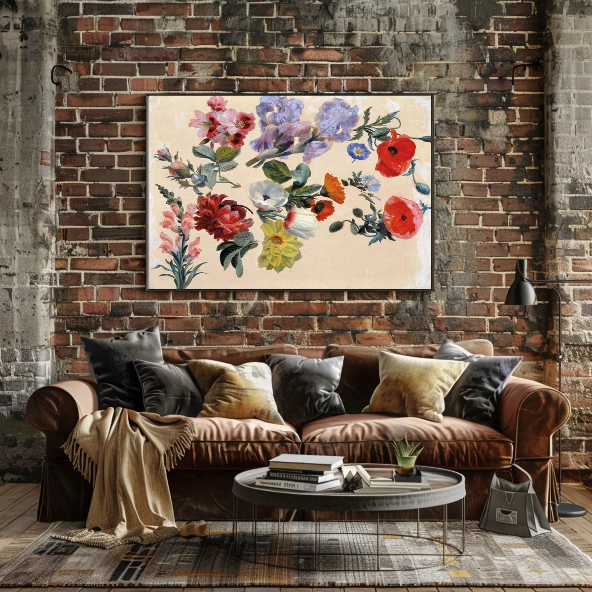 Elegant Floral Vintage Botanical Art Poster
