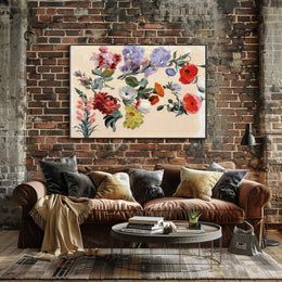 Elegant Floral Vintage Botanical Art Poster