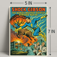 Shock Gibson The Worlds Mightiest Scientist Poster PosterGoat