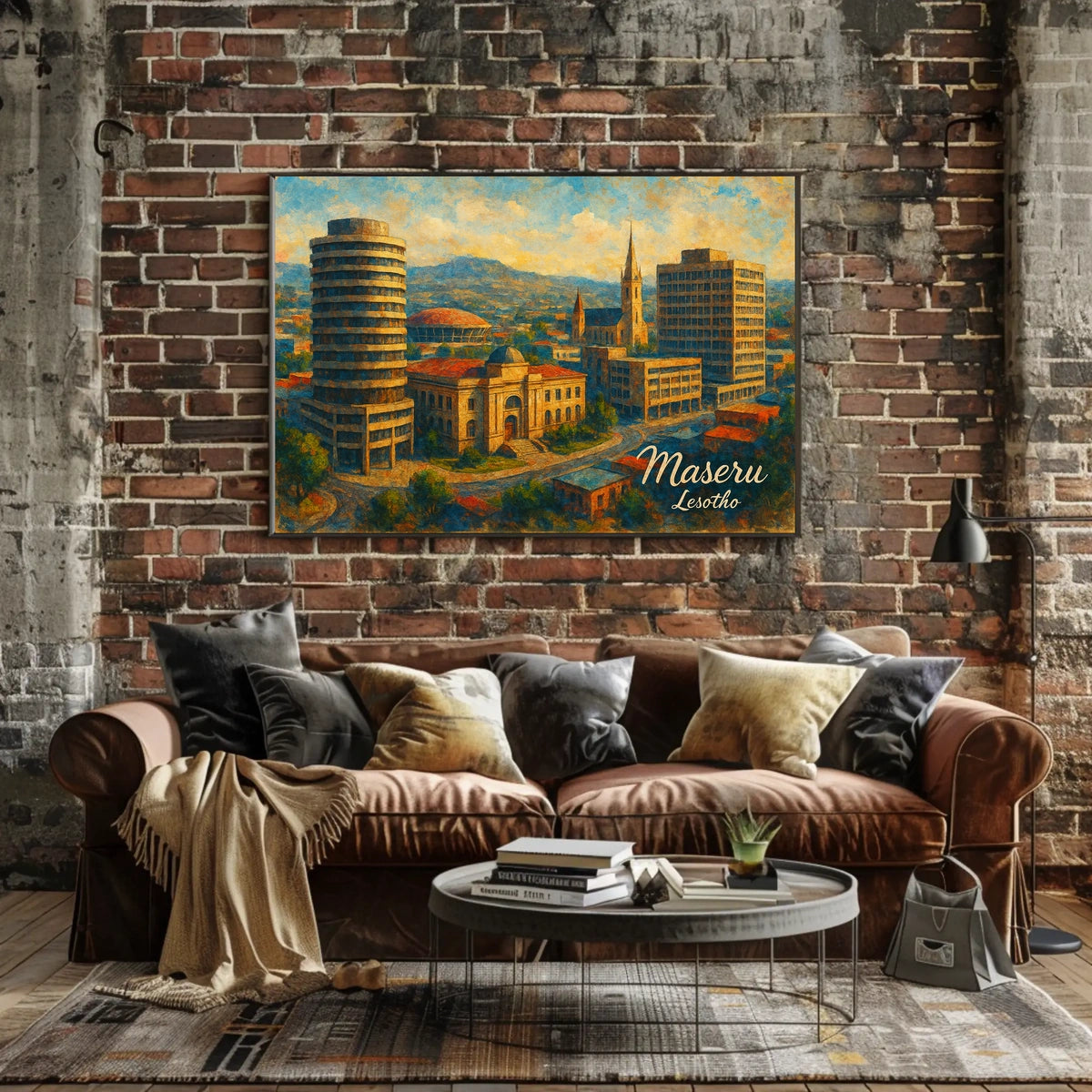 Maseru Cityscape Wanderlust Photography Realism Poster
