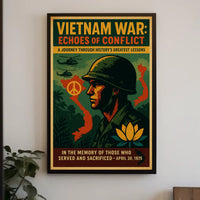 Vietnam War Echoes of Conflict Poster