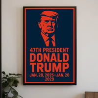 Trump Visionary Free World Pop Art Poster