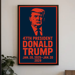 Trump Visionary Free World Pop Art Poster