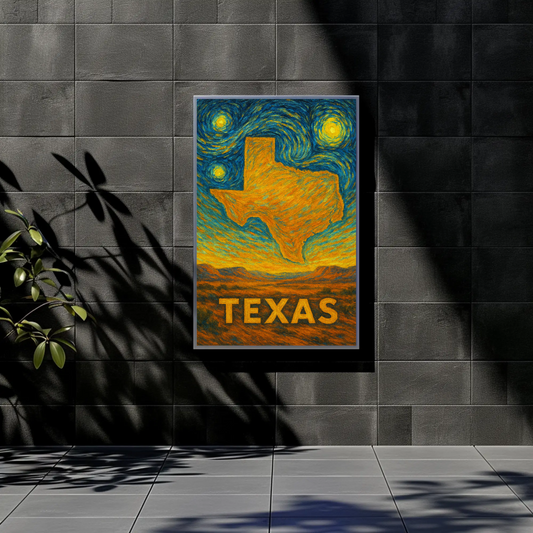 Texas Starry Night Poster