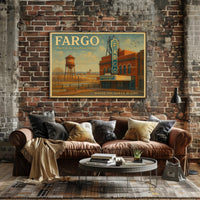 Fargo Travel Poster Where The North Begins