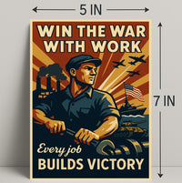 World War II Home-Front Labor Propaganda Poster