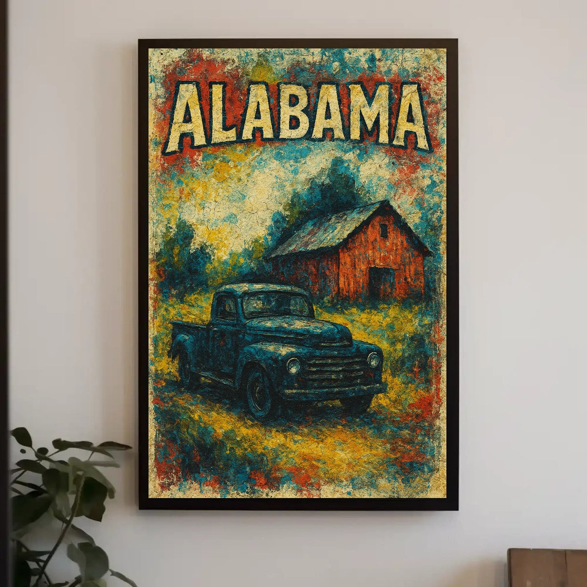 Vintage Alabama Scene Poster