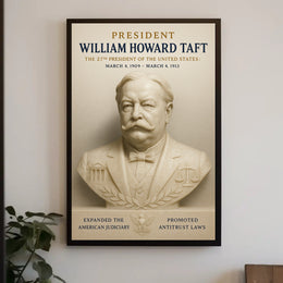 William Howard Taft Vintage Historical Presidential Poster
