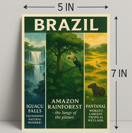 Wonders of Brazil Poster PosterGoat