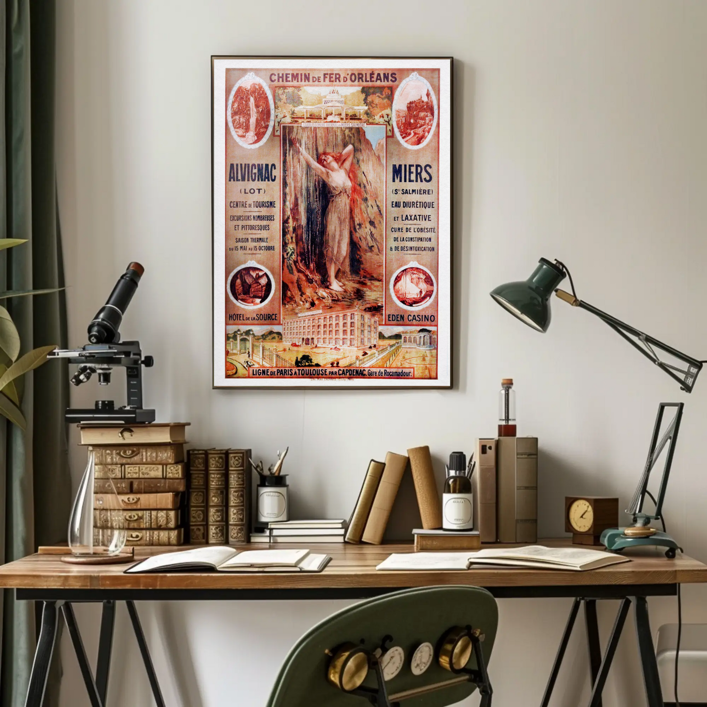 Paris Ault Onival Seaside Vintage Travel Poster
