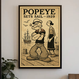 Popeye Sets Sail 1929 Poster