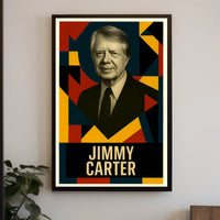 Jimmy Carter 39th President of the United States Abstract Pop Poster