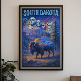 South Dakota Majestic Landscapes Poster