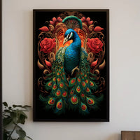 Majestic Peacock In Bloom Poster