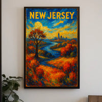 New Jersey Autumn Landscape Poster