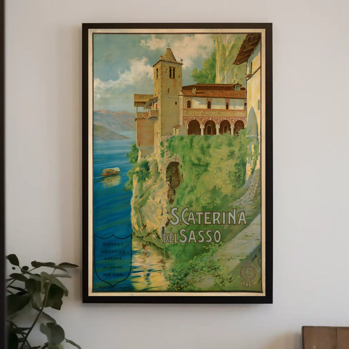 S. Caterina Del Sasso Scenic Italian Poster