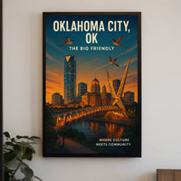 Oklahoma City The Big Friendly Poster
