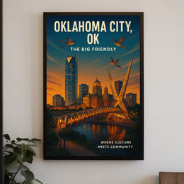 Oklahoma City The Big Friendly Poster