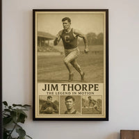 Jim Thorpe Iconic Sports Legend Jim Thorpe Poster