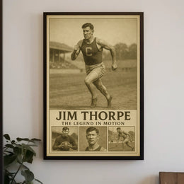 Jim Thorpe Iconic Sports Legend Jim Thorpe Poster