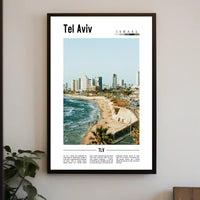 Tel Aviv Vibrant Cityscape Urban or Cityscape Poster PosterGoat