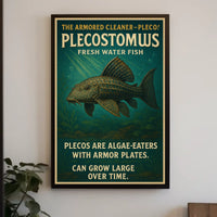 The Armored Cleaner-Pleco Poster