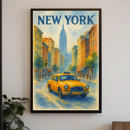 New York Cityscape Poster