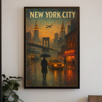 New York City Urban Evening Poster