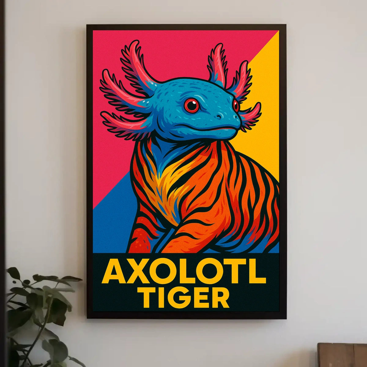Axolotl Tiger Poster