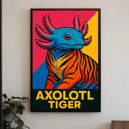 Axolotl Tiger Poster