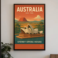 Discover Australia Sydney Opera House Poster