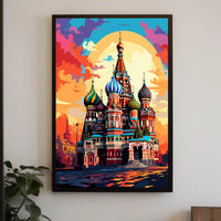 Iconic Surreal Saint Basil's Poster in Artistic Category