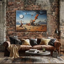 Timeless Desert Dreamscape: Abstract or Artistic Poster