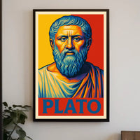 Plato Philosophical Icon Poster