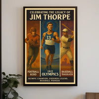 Celebrating the Legacy of Jim Thorpe Poster PosterGoat