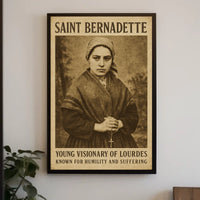 Saint Bernadette Young Visionary Of Poster