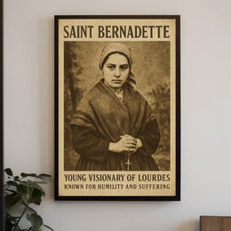 Saint Bernadette Young Visionary Of Poster