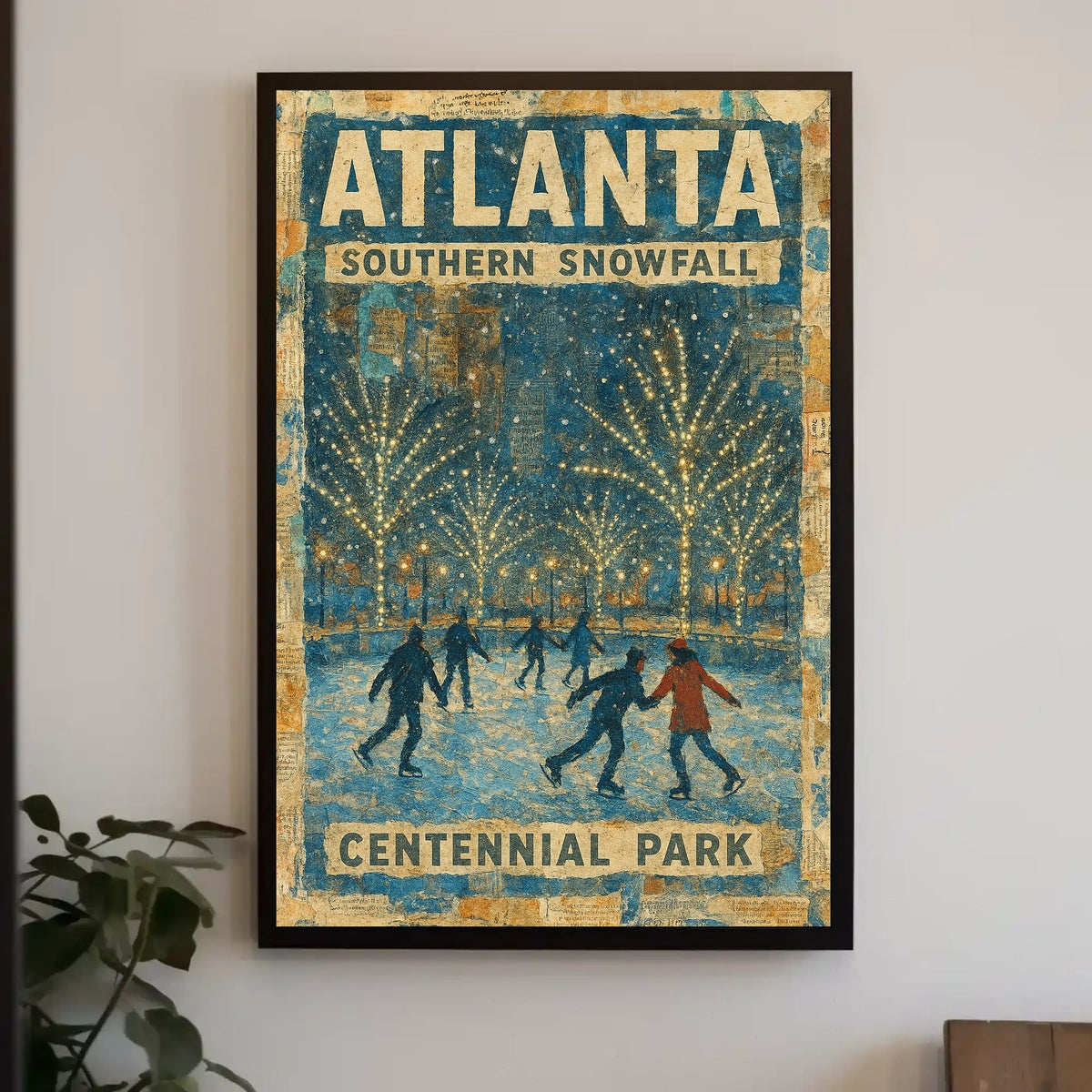 Atlanta Southern Snowfall Poster