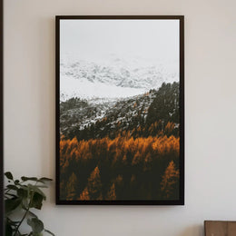 Serene Mountainous Landscape with Autumn Colors - National Park Poster