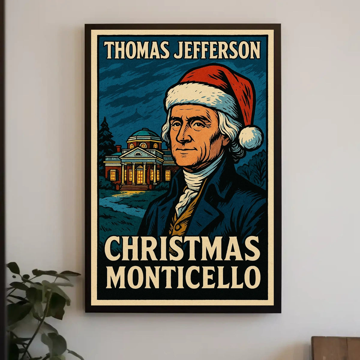 Thomas Jefferson Christmas At Poster