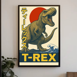T-Rex Roars Poster PosterGoat