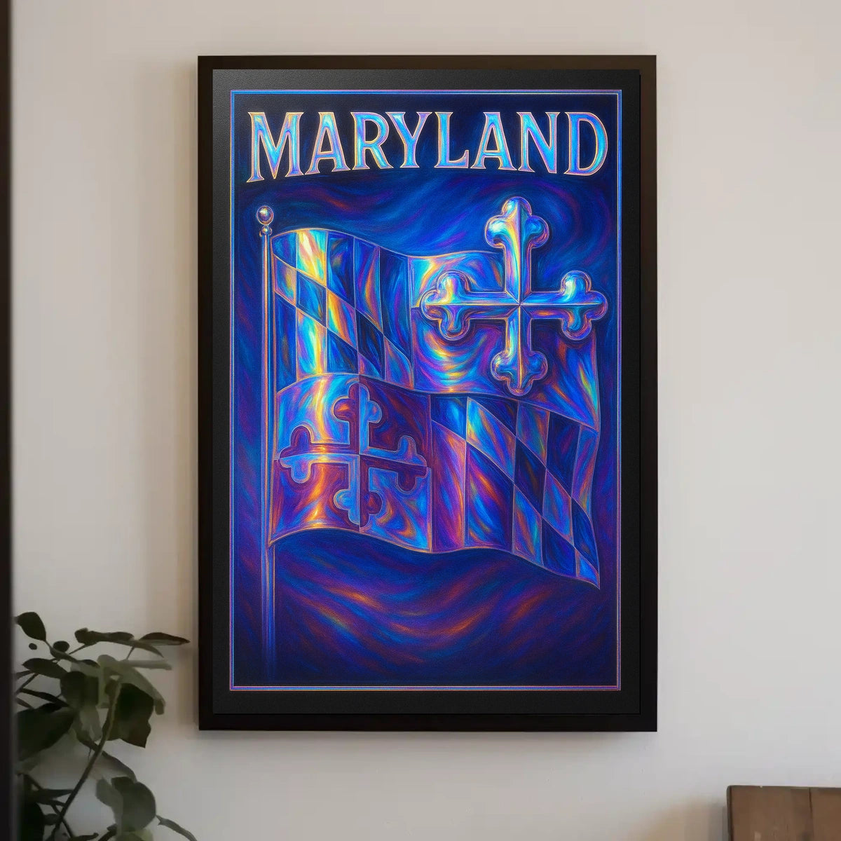 Maryland Flag Art Poster