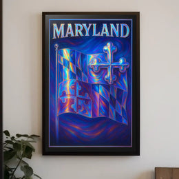 Maryland Flag Art Poster
