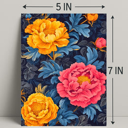 Vivid Floral Elegance Art Print - Abstract or Artistic Poster