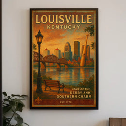 Louisville, Kentucky Home of the Derby and Southern Charm Poster