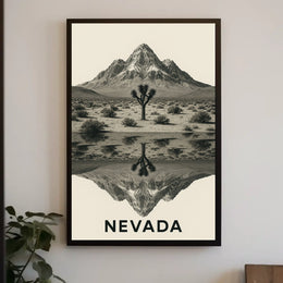 Nevada Landscape Reflection Poster